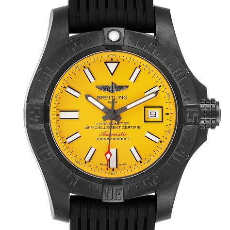 breitling avenger 2 seawolf cobra yellow|breitling avenger seawolf blacksteel.